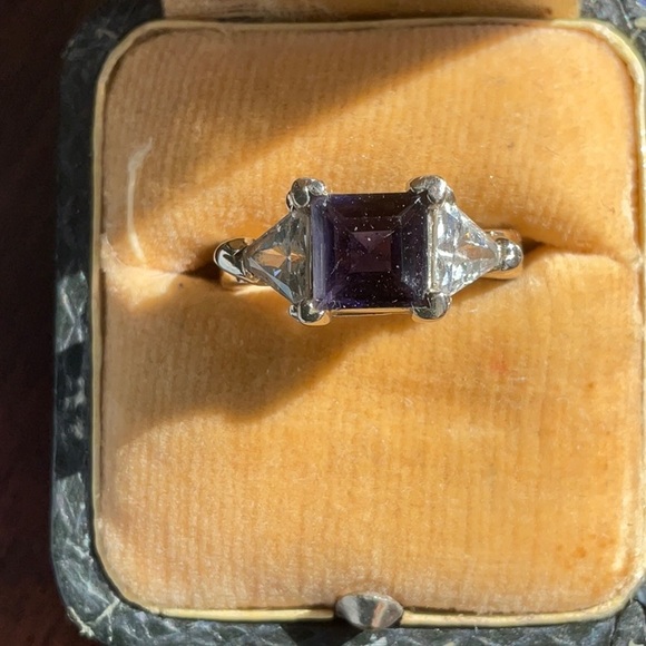 Iolite 14k gold ring - Picture 2 of 5